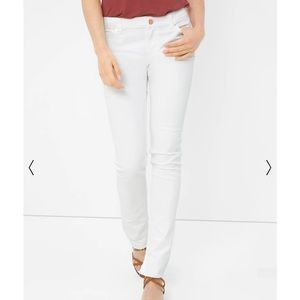 White House Black Market White raw hem jeans